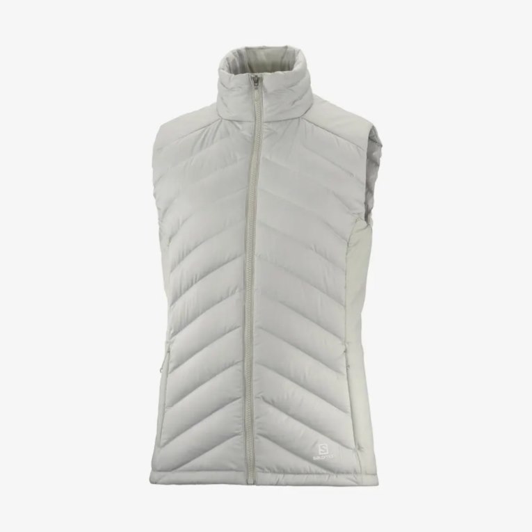 Light Grey Salomon Essential Xwarm Down Women's Vest | PH 76051I